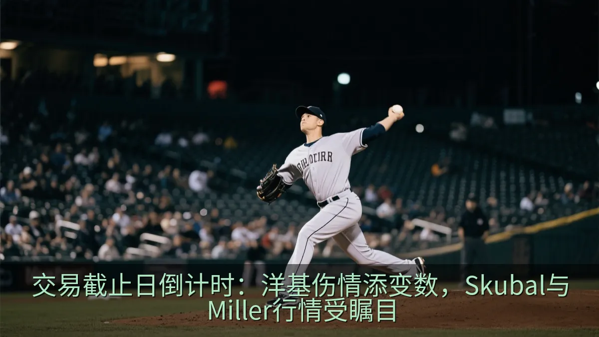 夜间棒球场上投手准备投球的画面